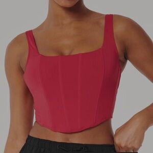 Gilly Hicks Corset Top, Red, S, NWT